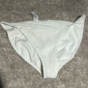 Aerie White Knit Bikini Bottom